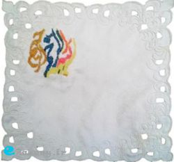 تصویر جانماز سفید صدفی بسم الله الرحمن الرحیم